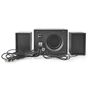 Preview: Gaming-Lautsprecher 2.1 Subwoofer - Perfekter Klang für Gaming & Heimkino - 33 Watt Leistung - LED-Lichteffekte - PC, Mac, Handy kompatibel