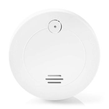 Preview: Zuverlässiger Rauchwarnmelder, weiss, mit lautem 85 dB Alarm, EN-14604 zertifiziert, langlebigem 10-Jahres-Sensor & 1 Jahr Batterie-Laufzeit