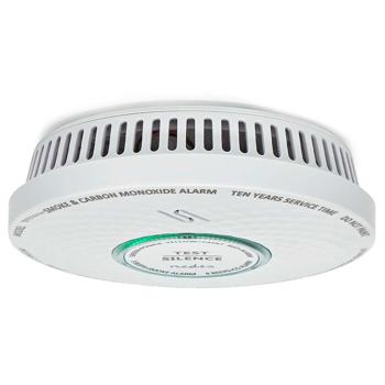 Preview: Lebensretter mit Doppelfunktion: Rauch- und Kohlenmonoxidmelder (CO) mit 85dB Alarm – Weisser Melder mit 10 Jahren Batterielaufzeit für optimalen Schutz