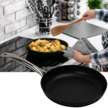 Hochwertige Bratpfanne Ø 24 cm aus Aluminium, Greblon® C3 Antihaftbeschichtung, Edelstahlgriff – alle Herdarten & Ofenfest (250°C), Made in Italy