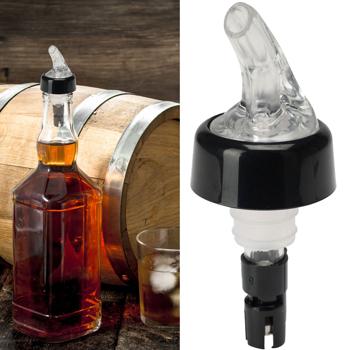 Flaschenausgiesser Likörspender – Präzise 30 ml Portionierung für Cocktails & Spirituosen – Aus robustem PC & Edelstahl - 9.5x4 cm für Flaschenkopf