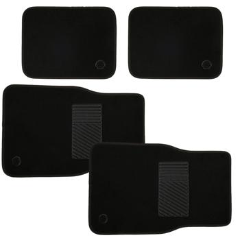Automatten-Set 4-tlg. für PKW - Schutz vor Dreck, Nässe & Wärmeisolierung - Universalgrösse, Anti-Rutsch-Rückseite, Klettverschluss, 43x67cm/43x33cm