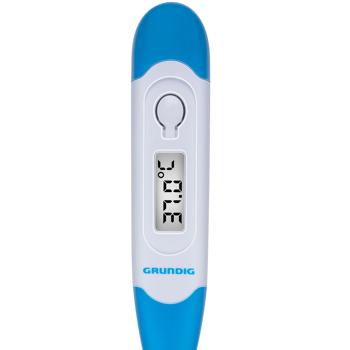 Preview: Digitales Fieberthermometer - Präzise Messung Mund/Anus, 35.5-42.0°C - Akustisches Signal, IP27, flexible Spitze, langlebige Batterie (200h)