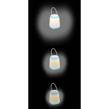 Preview: Tragbare LED Camping Laterne mit Seilkordel – 3 Helligkeiten, batteriebetrieben, warmweiss, leicht & robust – Ideal für Camping, Garten & Notfälle