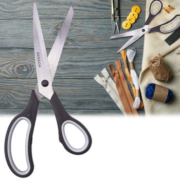 Mehrzweckschere 25 cm - Ideal für Papier, Textil, Karton & Folie - Stabile Edelstahl-Klinge - Langlebig & hygienisch für Haushalt & Basteln