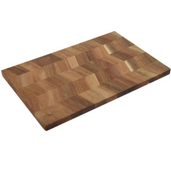 Küchenbrett aus Akazienholz - Premium Schneidebrett, Servierplatte, Frühstücksbrett - Robust, elegant & hygienisch - 36x23cm