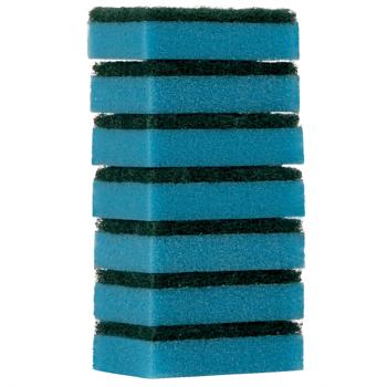 Preview: 28tlg Reinigungsschwamm-Set - 4 farbcodierte Scheuerschwämme für separate Bereiche - reinigt hartnäckige Verkrustungen zuverlässig - hygienisch 80x50x23mm