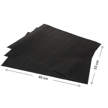 Preview: Wiederverwendbare Silikon-Grill- & Backmatte 3er-Set - Ideal für Ofen bis 260°C - Platzsparend & leicht zu reinigen - 40 x 33 cm für Hobbygriller & Bäcker