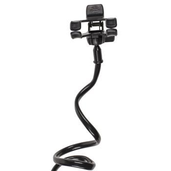 Preview: Smartphone-Halterung Schwanenhals mit Clip - Universalhalterung mit flexiblem 60 cm Arm - Perfekt zum Kochen, Filme schauen & Autofahren