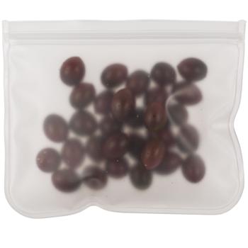 Preview: Lebensmittelbeutel wiederverwendbar 2er-Set - Ideal für Obst Gemüse Nüsse Käse & Vesper unterwegs - Hält Lebensmittel frisch - Masse: 22x12/22x18 cm