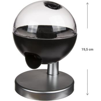 Preview: Süssigkeitenspender modern schwarz/metallic - Hygienische Bonbon-Ausgabe mit Touch-Sensor - Vielseitig für Rezeption, Praxis, Hotel & Zuhause