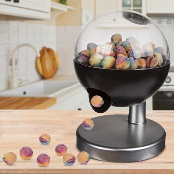 Süssigkeitenspender modern schwarz/metallic - Hygienische Bonbon-Ausgabe mit Touch-Sensor - Vielseitig für Rezeption, Praxis, Hotel & Zuhause