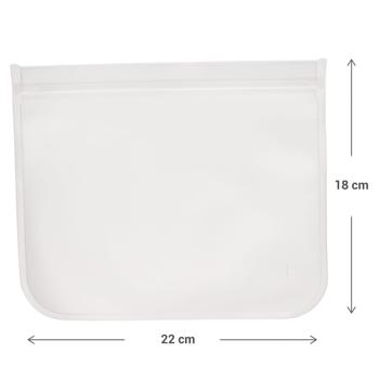 Preview: Wiederverwendbare Lebensmittelbeutel 4er-Set - Ideal für Kühlschrank, Küchenschrank & unterwegs - 22x12/18 cm - Schutz vor Staub & Falten