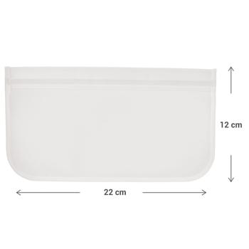 Preview: Wiederverwendbare Lebensmittelbeutel 4er-Set - Ideal für Kühlschrank, Küchenschrank & unterwegs - 22x12/18 cm - Schutz vor Staub & Falten