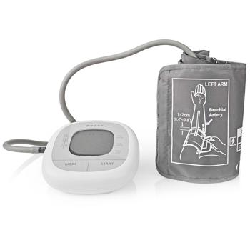 Preview: Blutdruckmessgerät mit Farbanzeige - Grosse LCD-Anzeige, 2x60 Speicher, Herzrhythmusstörungserkennung - Oberarmmanschette 22-42 cm für präzise Messung