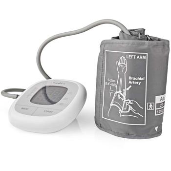 Preview: Blutdruckmessgerät mit Farbanzeige - Grosse LCD-Anzeige, 2x60 Speicher, Herzrhythmusstörungserkennung - Oberarmmanschette 22-42 cm für präzise Messung