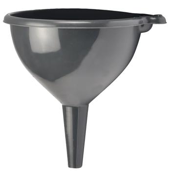 Preview: 3er-Set Trichter Ø 10, 12, 14 cm - Präzises Umfüllen für Küche, Werkstatt & Garten - Robust, stapelbar, Anthrazit Kunststoff - Für Flüssigkeiten