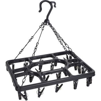 Praktischer Hängetrockner mit 26 Wäscheklammern: Platzsparende Trocknung für Balkon & Bad, einfach aufzuhängen & ideal für kleine Wäscheladungen