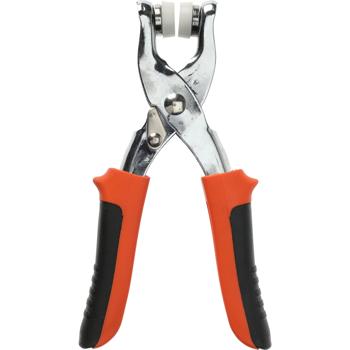 Preview: Lochzangen-Set - Revolverlochzange, Druckknopfzange, Nietenzange - für Leder, Textil, Gürtel - 6 Aufsätze (2-4.5mm) - inkl. 100 Ösen, 25 Druckknöpfe