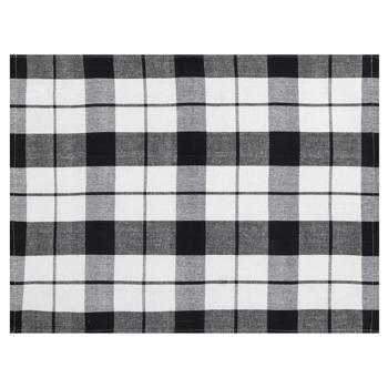 Preview: 4er-Set Geschirrtücher – Premium Qualität 100% Baumwolle – Hygienisch waschbar bis 95 °C – Schwarz/Weiss kariert, je 70x50 cm, OEKO-TEX