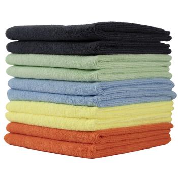 10er Set Mikrofaser-Putztücher, 40x40cm – Ultimative Reinigungsstärke & Saugkraft, Mehrfarbig – Waschbar & Langlebig