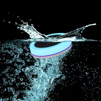 Preview: Wasserdichte Solar-Pool-Lampe mit Farbwechselfunktion, Ø 15 cm