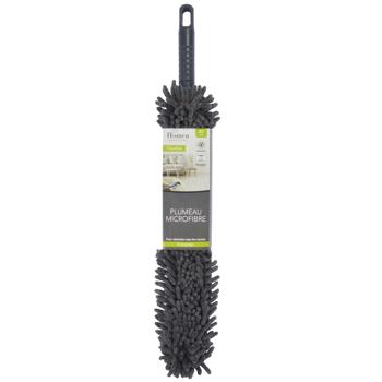 Preview: Flexibler Mikrofaser-Staubwedel 57cm - biegsamer Kopf für schwer zugängliche Ecken - waschbar - ideal für Heizungen & Lampen - staubfreie Möbelreinigung