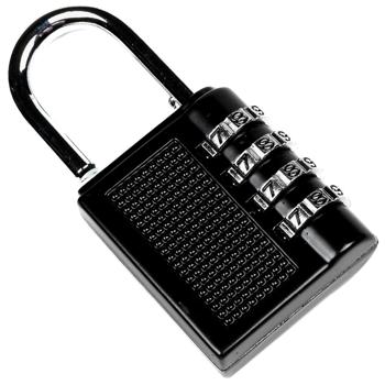 Preview: 2er-Set Kombinationsschloss aus Metall für Gepäck & Schränke - Einstellbarer 4-stelliger Zahlencode - Robustes Vorhängeschloss für vielfältige Zwecke