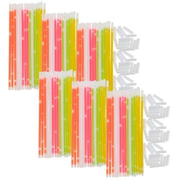 Knicklichter Set 90 Stück - Für Parties, Outdoor & Camping - 5 Neonfarben - 22 cm Länge - Inkl. Verbindungshüllen - Chemolumineszenz-Licht ohne Flammen