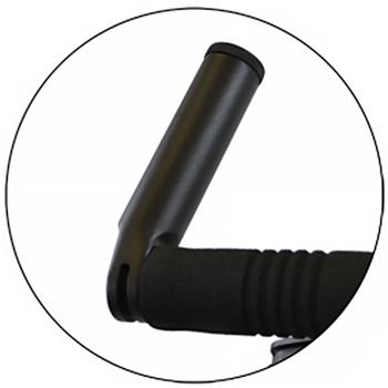 Preview: Lenkerzusatzgriffe integriertes Werkzeug-Set - Komfort für Velos, gegen Pannen, mit Inbus, Schraubendreher, Kettennieter, Reifenheber - Aluminium schwarz Ø 29x130mm