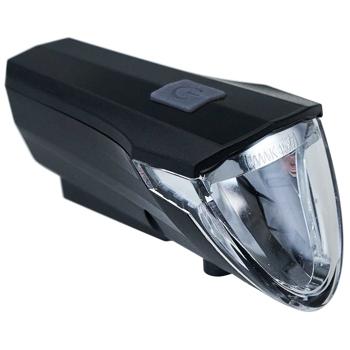 Preview: LED-Akku-Velolicht 60 Lux – Helligkeitssensor für automatische Leuchtstärke-Anpassung – IPX4 Spritzwasserschutz, USB-aufladbar, 3 Helligkeitsstufen