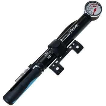 Universal Velopumpe mit Manometer - Für alle Ventilarten geeignet, Hochwertiger Aluminium Korpus & TÜV/GS geprüft - 0-8 bar (0-120 psi)