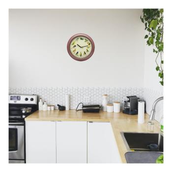 Preview: Vogelstimmen-Uhr 33cm - Originalgesang 12 Singvögel - Echter Naturklang stündlich - Wanduhr mit Vogelgezwitscher, Nachtruhe, batteriebetrieben