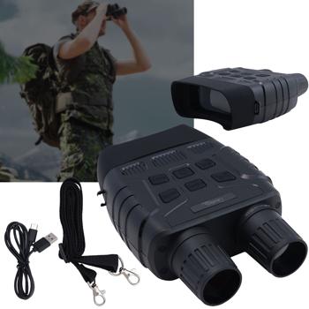 Digitales Profi Nachtsichtgerät, binokular, 4K Videokamera mit 700m IR Sichtweite - Nachtsicht Fernglas, 8-fach digital Zoom, SD Karten Slot