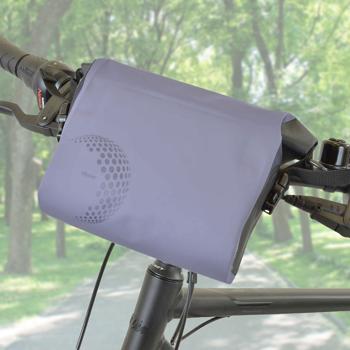 Velolenker-Tasche - 100% wasserdicht für Handy, Schlüssel & Kamera - Grau, 5L Volumen, Tarpaulin 500D PVC, 29x25x13cm - Für Fahrrad, Trekking & Uni