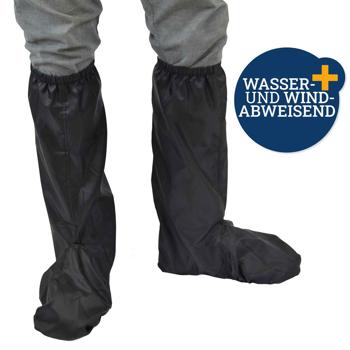 Preview: Regenüberschuhe XL - Wasserdicht & Windabweisend mit durchgehendem Reissverschluss für einfache Nutzung - Fahrrad- & Rollerfahrer Schuhgrössen 43-46