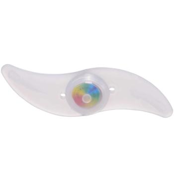 Velo Speichenlicht Silikon mit Farbwechsel in 4 Farben - Einfache werkzeuglose Montage, CR2032 Batterie inkl. - 128x40x24mm für verbesserte Fahrrad-Sicherheit