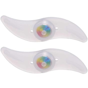 2er-Set Velo Speichenlicht Silikon - Farbwechsel 4 Farben (weiss-blau-grün-rot) & verschiedene Modi - Einfache Montage, inkl. Batterien