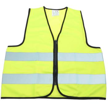 Kinderwarnweste mit Reissverschluss, Grösse L (51 x 57 cm)