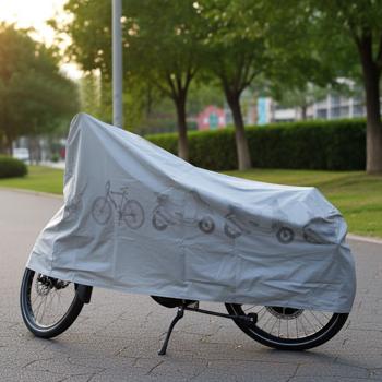 Universal-Fahrradabdeckung - Wetterschutz für Velo - Wasserdicht, winterfest & UV-Schutz - Klettverschluss - PEVA 60g/m² - 200x110cm