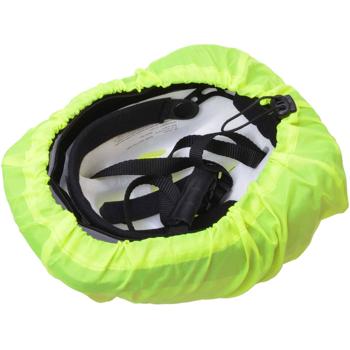 Preview: Universal-Regenschutz für Velohelme – neongelb, wasserdicht, windfest & leicht – schützt vor Regen & Schmutz, für Fahrradpendler & Outdoor-Abenteuer