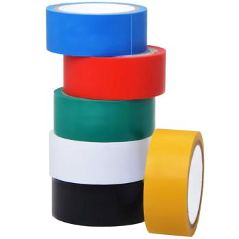 6 Rollen PVC-Klebeband Set - Zum Organisieren & Sortieren von Paketen bei Umzügen - Reissfest, widerstandsfähig, 3.5m x 18mm, versch. Farben