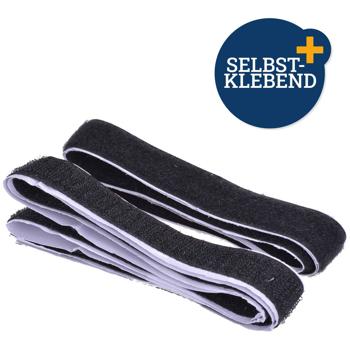 Preview: Klettverschlussband 1m x 20mm selbstklebend schwarz - Vielseitig für Haushalt & Kfz - Robust, langlebig, individuell zuschneidbar - Sicherer Halt