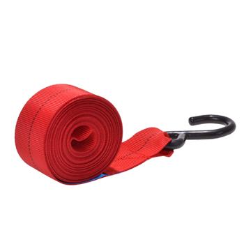 Preview: Spanngurt 6m x 5cm Rot - Ladungssicherung für Transporter & Anhänger - TÜV/GS geprüft, 480 kg Zugfestigkeit, Metallhaken & Spannratsche