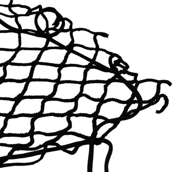 Preview: 2er-Set Sicherheitsnetz für PKW-Anhänger - Ladungssicherung, Schutz vor Verlust - Wetterfestes PP - Gummiseil - Maschenweite 40x40 mm