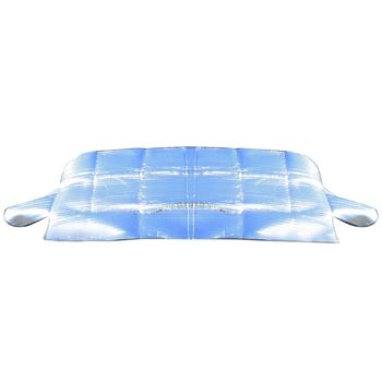 Scheibenabdeckung 150x97cm - Sonnen- & Kälteschutz für Windschutzscheibe & Seitenspiegel - Magnetfixierung, 4-lagiges Material, Aluminiumbeschichtet - Für PKW