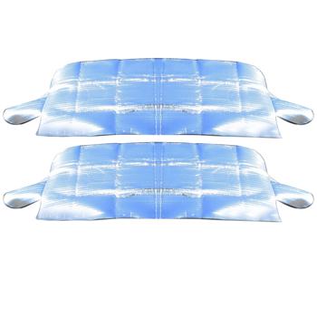2er-Set Sonnen- und Kälteschutz für Windschutzscheiben - Effektiver Schutz vor Eis, Schnee, Hitze & UV-Strahlen - 4-lagig, magnetfixiert, 150x97 cm