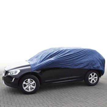 Auto-Halbgarage XXL für Mittelklasse Kombi – Ganzjahresschutz vor Staub, Schnee, Eis – 390x160x66 cm - bis -30°C, wasserabweisend, reissfest, Gummizüge