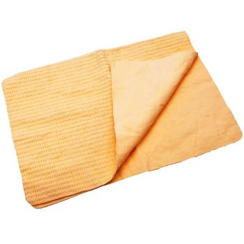 Auto- & Fenstertuch 43x32cm - Saugt Wasser wie ein Magnet - PVA-Kunstfasertuch gelb für Auto-, Scheiben- & Fensterreinigung - robust & langlebig