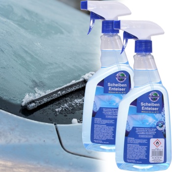 2er-Set Enteiser-Spray 750ml - schnelle Enteisung von Scheiben, Spiegel & Scheinwerfer - nachhaltiger Schutz vor Vereisung - klare Sicht im Nu